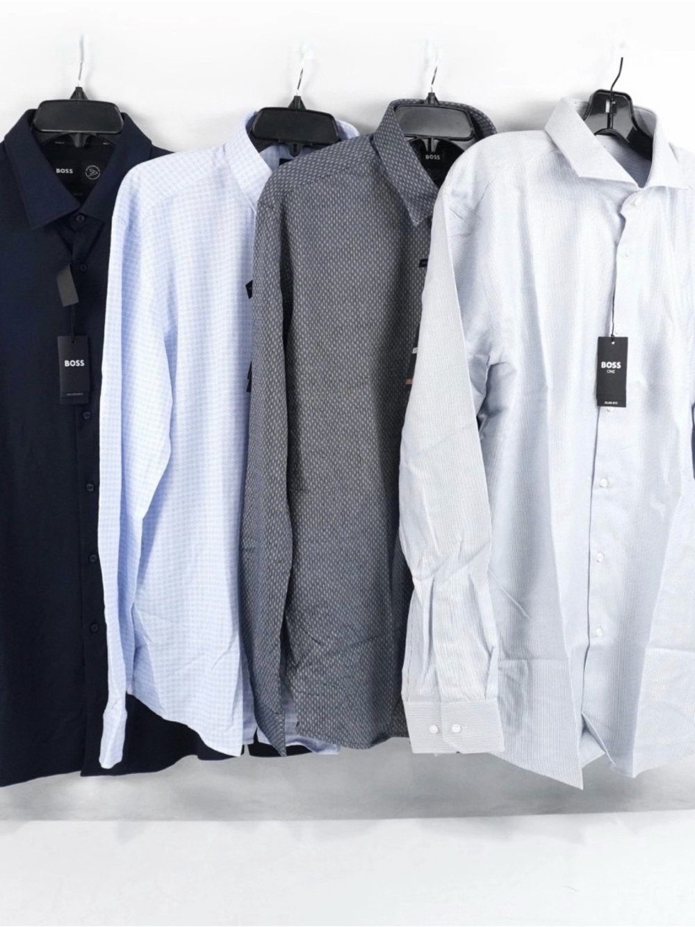 Boss Hank, Roan & More Button Down Shirts - Men's Sizes 17/17.5/XL Lot of 4 670$